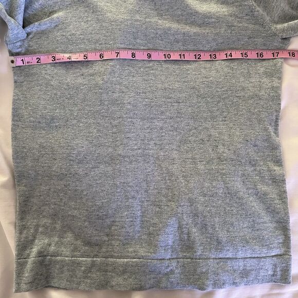 J.Crew Womens XS Knit Sweater Heather Green 100% Cotton Long Sleeve Soft - Picture 7 of 8